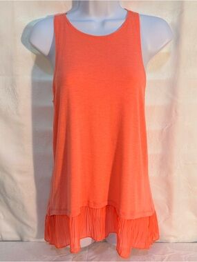 Hollister Coral Sleeveless Racer- Back Tank S T0039